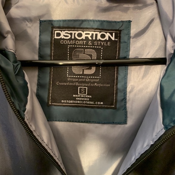 Distortion Windbreaker Jacket Size Small - Picture 4 of 4